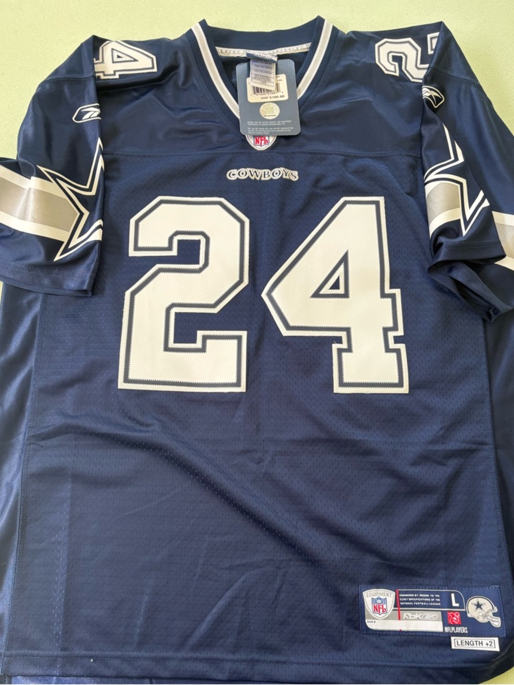 Marion Barber Reebok Premier Dallas Cowboys NFL Jersey - Size L, NWT